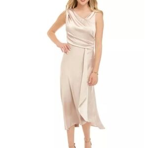 Taylor satin champaign color dress size 14P